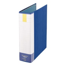 【EA762CL-204】A4/S型 両開きパイプ式ファイル(600枚/ブルー)