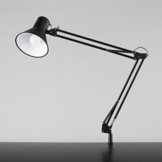 【EA761XD-38】AC100V/7.2W(E26) 照明灯/LED(クランプ式/黒)