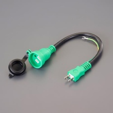 【EA815GB-46】AC125V/15A 平形プラグ変換アダプター