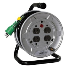 【EA815BH-3】AC125V/15A/10m コードリール(アース付)