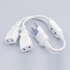 【EA815HC-3】AC125V/15Ax0.19m 分配コード(2口)