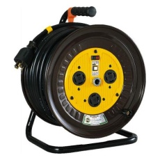 【EA815DY-51】AC200V/20A/20m コードリール(三相・ロック式・アース付)
