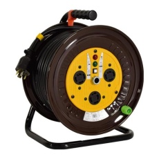 【EA815DY-61】AC200V/20A/30m コードリール(三相・ロック式・アース付)