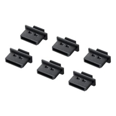 【EA764BK-68】DisplayPort用保護キャップ(6個)