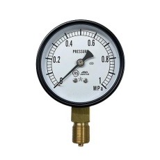 【EA729BE-10】G 3/8インチ/ 75mm/0-1.0MPa アクリル板圧力計