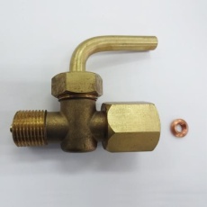 【EA729HD-21】G 3/8インチxG 3/8インチ ゲージコック(黄銅)