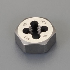 【EA829JL-4】M4x0.7 /19mm 六角ダイス(並目/HSS)