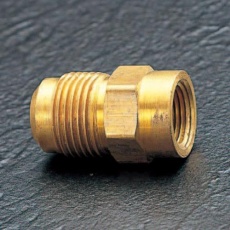 【EA443M-21】NPT1/8インチx F1/4インチ ハーフユニオン(NPT-Flare)