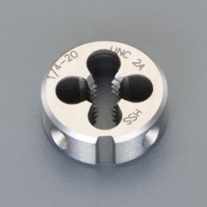 【EA829JS-1】Nr.10x24/20mm 丸ダイス(UNC/HSS)