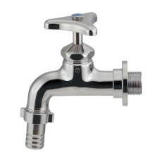 【EA468C-6A】PJ 3/4インチ ホースニップル付横水栓