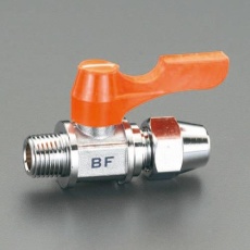 【EA425BF-20】R 1/4インチx 6.0mm ボールバルブ(フレアー式・ミニチュア)
