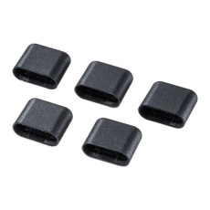【EA764BK-61】USB Type-C用保護キャップ(オス用/5個)