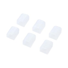 【EA764BK-64】USBコネクタ用保護カバー(6個)