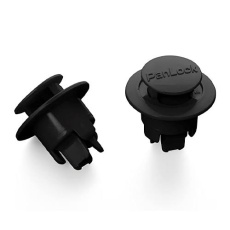 【EA527CA-12】φ 6.0mm/10mmワンプッシュリベット(パンロック/黒/10個)