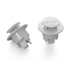 【EA527CA-21】φ 8.0mm/10mmワンプッシュリベット(パンロック/白/10個)