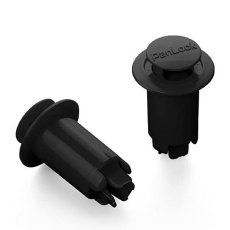 【EA527CA-32】φ10.0mm/10mmワンプッシュリベット(パンロック/黒/10個)