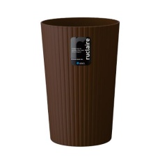 【EA995AA-602】φ195x280mm/ 6L ダストボックス(丸型/茶/6個)