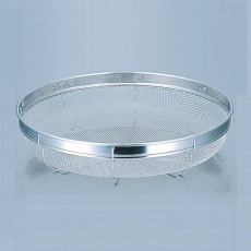 【EA992C-162】φ220x 58mm 洗浄ざる(浅型/ステンレス製)