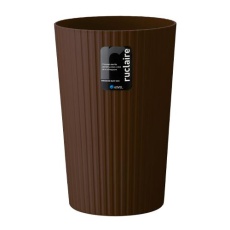 【EA995AA-604】φ225x340mm/10L ダストボックス(丸型/茶/6個)