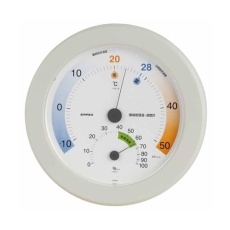 【EA728EB-67】φ230mm 温度・湿度計