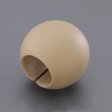 【EA951EL-132】φ32x60mm 手すり用補助グリップ(ブラウン)