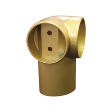 【EA951EL-254】φ35mm 手すり用コーナーブラケット(ゴールド)