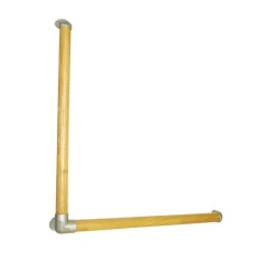 【EA951EL-7】φ35x 600mm 木製手すり(L型)