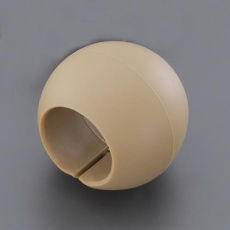 【EA951EL-134】φ35x60mm 手すり用補助グリップ(ブラウン)