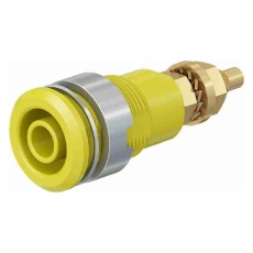 【EA940DP-564】φ4mm/M12 パネルマウントソケット(黄)