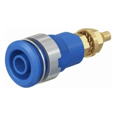 【EA940DP-563】φ4mm/M12 パネルマウントソケット(青)