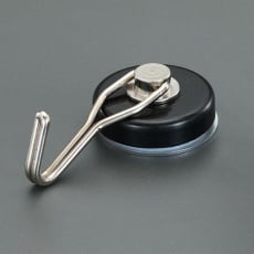 【EA781ET-13B】φ52mm/7.0kg マグネットフック(スイベル式/黒)