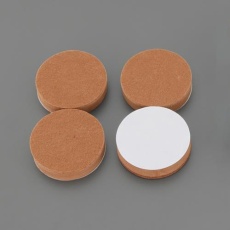 【EA979AB-78】φ64x16mm フェルトパッド(粘着付/4個)