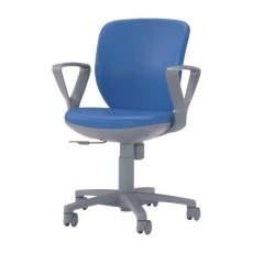 【EA956XA-185】ビジネスチェアー(ブルー)