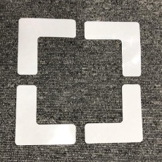 【EA944DJ-53】フロア表示マーク(面ファスナー式/L型/4枚)