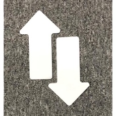 【EA944DJ-55】フロア表示マーク(面ファスナー式/矢印/10枚)