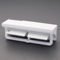 【EA638LD-32】ワンハンド/トイレットペーパーホルダー(棚付/2連)