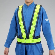 【EA983R-552】安全ベスト・LED(紺/黄)