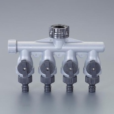 【EA124LA-308】四方コック付コネクター