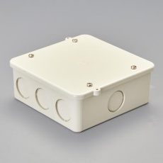 【EA947HB-71】大形四角アウトレットボックス(浅型/ノック付/ベージュ)