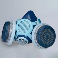 【EA800MX-12】直結型防毒マスク(2缶式/伝声器付)