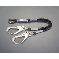【EA998PE-12A】墜落制止用器具用ツインランヤード(伸縮式)