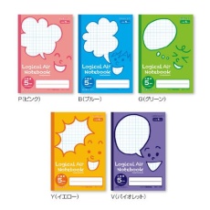 【EA762GC-331】方眼罫5mm セミB5ノート(30ページ/5冊パック)