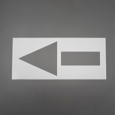 【EA591BX-101】約1060x500mm ステンシルプレート(LDPE)