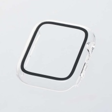 【AW-25DFCGCR】Apple Watch 44mm/フルカバーケース/プレミアムガラス/高透明/クリア