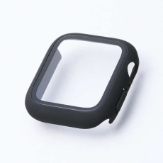 【AW-25EFCGOBK】Apple Watch 40mm/フルカバーケース/プレミアムガラス/ゴリラ/高透明/ブラック