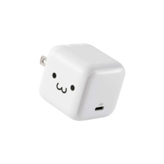 【MPA-AC12465WF】AC充電器/スマホ、タブレット用/USB PD/65W/USB-C/スイングプラグ/しろちゃん