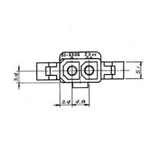 【5025-02P】ミニフィットコネクタ プラグ 極数2