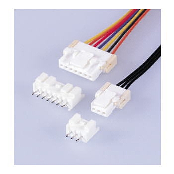 【S08B-PASK-2】基板対電線接続圧着コネクタ ベース付ポストサイド型(両側ボス付)8極