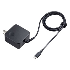 【ACA-PD108BK】USB PD対応AC充電器(PD45W、Type-Cケーブル一体型)