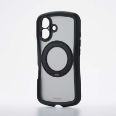 【PM-A24AGRSTKMBK】iPhone 16 Grippy ハイブリッドケース フレームカラー 極限 MAGKEEP スタンド